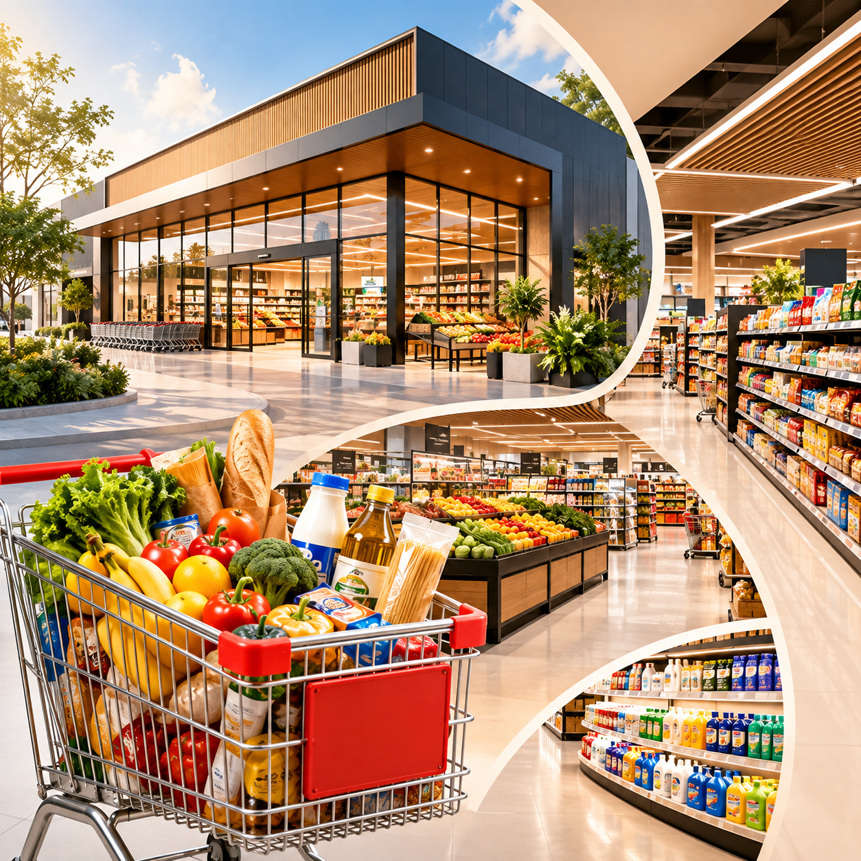 Supermarkets, Hypermarkets & Daily Needs